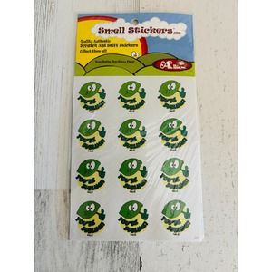 Scratch & sniff happy Allie scented Sticker Matte Lime pack NEW